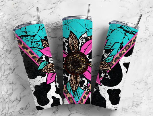 Turquoise black 20 oz Tumbler