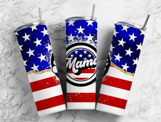 USA Mama America Retro 20 oz Tumbler