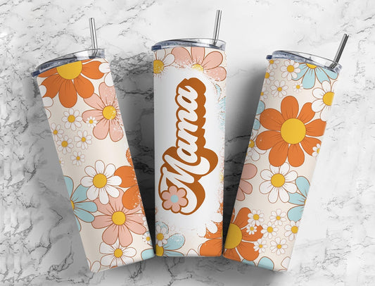 Retro Mama Aesthetic Floral 20 oz Tumbler