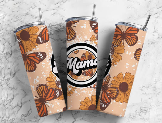 Retro Butterfly Boho Mama 20 oz Tumbler