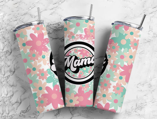 Floral Boho Mama 20 oz Tumbler