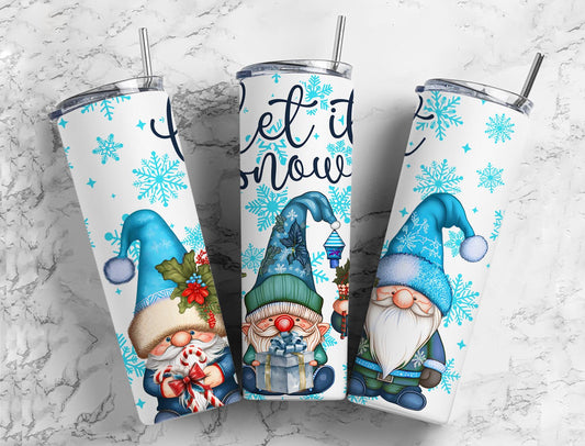 Garden Gnome Winter 20 oz Tumbler