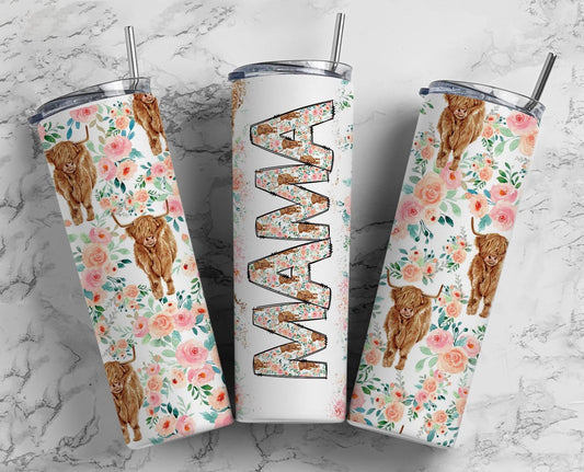 Agate Seamless Cow Mama 20 oz Tumbler