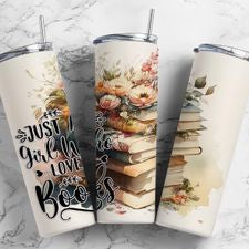 Girl and her books 20 oz Tumbler