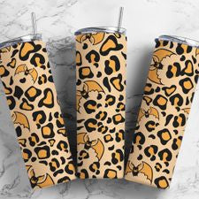 Yellow Bat Leopard 20 oz Tumbler